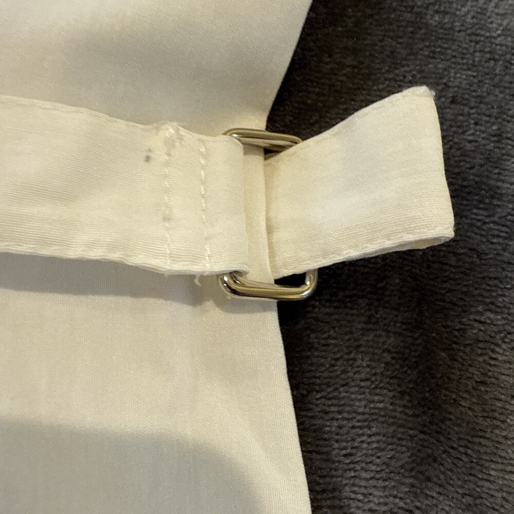 SYMMETRY White High-Rise Trouser Pants Belted Elastic Waist Size 6 - Picture 8 of 16